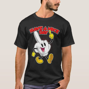 Sarcastisch heeft een mooie dag middenhandschoen t-shirt