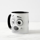 Sarcastisch Hondengezicht Mok (Voorkant links)