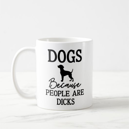 Sarcastisch huisdier eigenaar, honden omdat mensen koffiemok (Links)