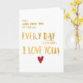 Sarcastisch Ik hou van je Kaart (Gele Bloem)