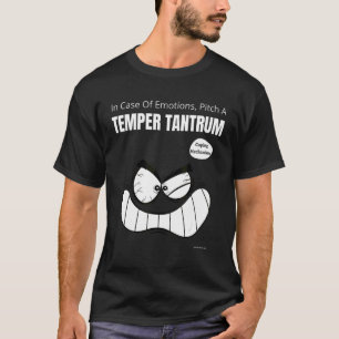 Sarcastisch in Hoesje van emoties, met een tempera T-shirt
