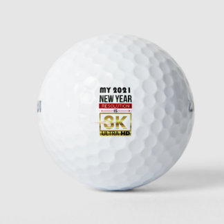 Sarcastisch nieuwjaarsproduct golfballen