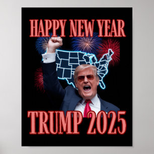 Sarcastisch Trump Gelukkig Nieuwjaar 2025 47ste Pr Poster