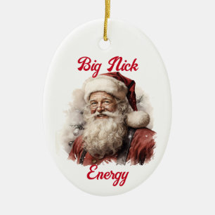 Sarcastisch Vies Santa Gift Grappig Big Nick Energ Keramisch Ornament