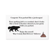 Sarcastisch visitekaartje