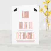 Sarcastische Afstuderen Card Kaart (Gele Bloem)