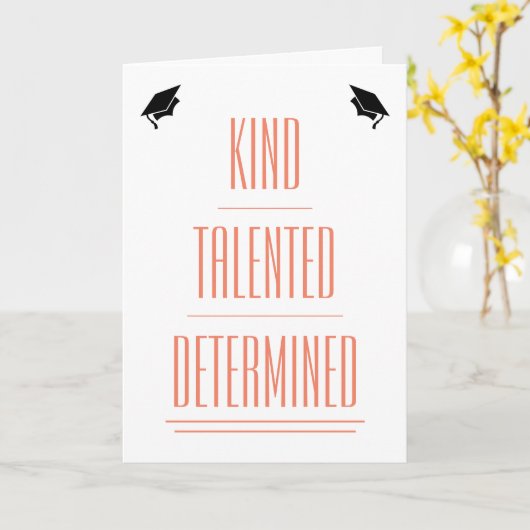 Sarcastische Afstuderen Card Kaart (Gele Bloem)