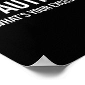 Sarcastische autisme T-shirt - Ik ben Autistisch, Poster (Hoek)