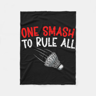 Sarcastische Badminton Speler Spel Match Humor Jok Fleece Deken