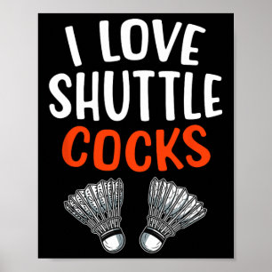 Sarcastische Badminton Speler Spel Match Humor Jok Poster