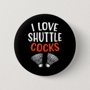 Sarcastische Badmintonspeler Game Match Humor Grap Ronde Button 5,7 Cm