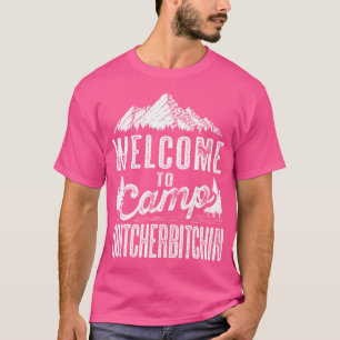 Sarcastische Camping Shirten met Gezegde Camp Quit T-shirt