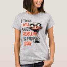 Sarcastische Chaos Grafische T-shirt