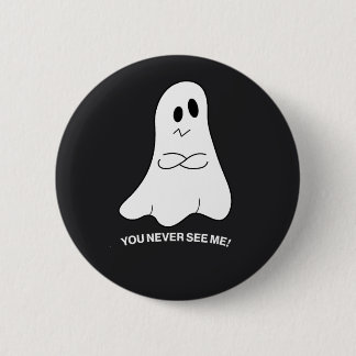 Sarcastische Geest Knop – Je Ziet Me Nooit Ronde Button 5,7 Cm