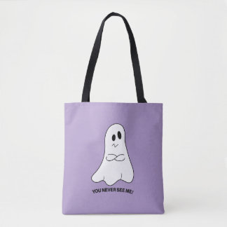 Sarcastische Geest Totetas – Je Ziet Me Nooit Draagtas