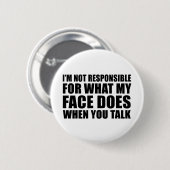 sarcastische gezegden slogan ronde button 5,7 cm (Voorkant /achterkant)