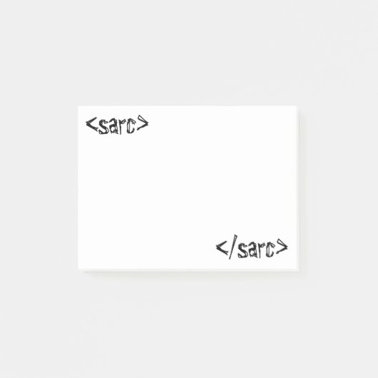 Sarcastische Grappige Code Label Post-it® Notes (Voorkant)