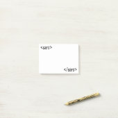 Sarcastische Grappige Code Label Post-it® Notes (Op bureau)