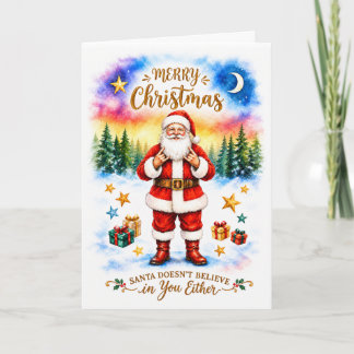Sarcastische, grappige kerstkaart kaart