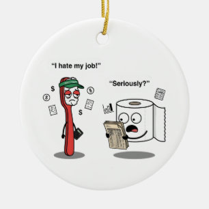 Sarcastische humor accountant grappig sassy meme keramisch ornament