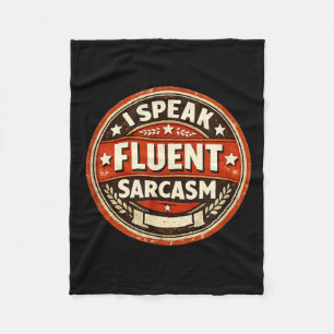 Sarcastische humor sarcastisch gezegde grappige ge fleece deken