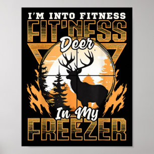 Sarcastische jacht grappig in fitnessherten in mij poster