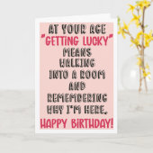 Sarcastische Kaart "Ouder worden" (Gele Bloem)