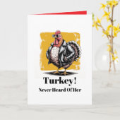 Sarcastische kalkoengroet kaart (Gele Bloem)