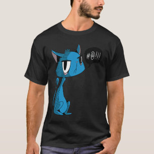 Sarcastische kat dier humor mannen vrouwen kleding t-shirt