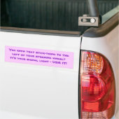 sarcastische lichtbumper sticker (Op Truck)