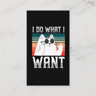 Sarcastische mensen Kat middelgembergelvis Kat Visitekaartje