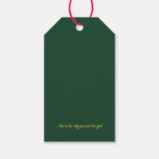Sarcastische Minimalistische Kerstcadeautag Cadeaulabel