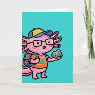 Sarcastische Nerd Axolotl Ik Heb Axolotl Vragen Me Kaart