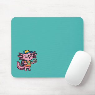 Sarcastische Nerd Axolotl Ik Heb Axolotl Vragen Me Muismat