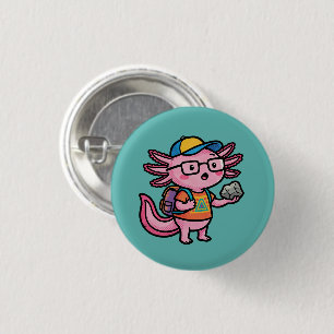 Sarcastische Nerd Axolotl Ik Heb Axolotl Vragen Me Ronde Button 3,2 Cm