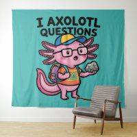 Sarcastische Nerd Axolotl Ik Heb Axolotl Vragen Me