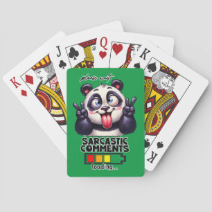 Sarcastische opmerkingen laden Groen Pokerkaarten