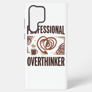 Sarcastische Overdenker met Koffie en Chaos Samsung Galaxy Hoesje