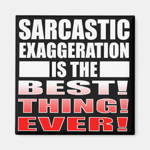 Sarcastische overdrijving Funny Fridge Magnet Geze Magneet