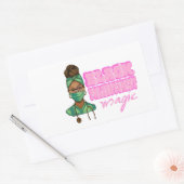 Sarcastische phlebotomist Quote Rechthoekige Sticker (Envelop)