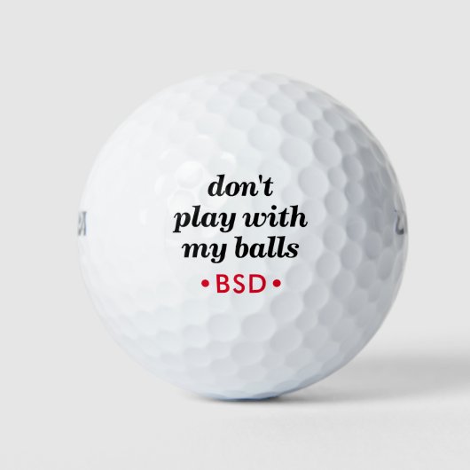 Sarcastische prijsopgave met bewerkbare Initialen Golfballen (Voorkant)