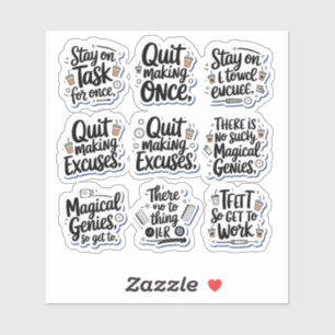 Sarcastische productiviteit Snark Pack Sticker