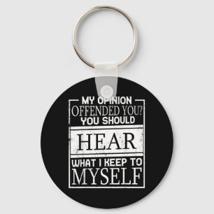 Sarcastische quote sleutelhanger