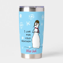 Sarcastische sneeuwman leeft voor koud weer