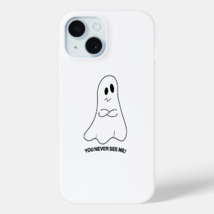 Sarcastische spooktelefoonhoes – Je ziet me nooit