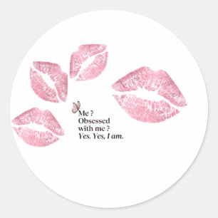 Sarcastische sticker- Ik ben helemaal weg van meze Ronde Sticker