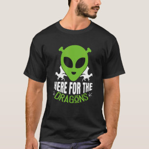 Sarcastische tekeningen van buitenaardse illustrat t-shirt