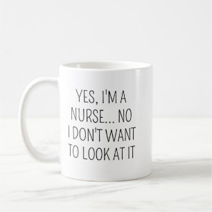 Sarcastische verpleegster humor koffiemok Grappi
