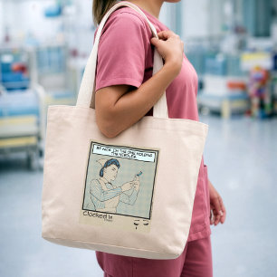 Sarcastische verpleegster humor verpleegkundige, N Grote Tote Bag