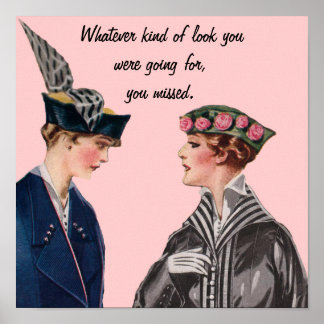 Sarcastische Vintage Poster